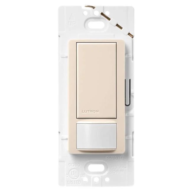Lutron Electronics 3017537 2A Almond Maestro Single Pole Motion Sensor Smart-...