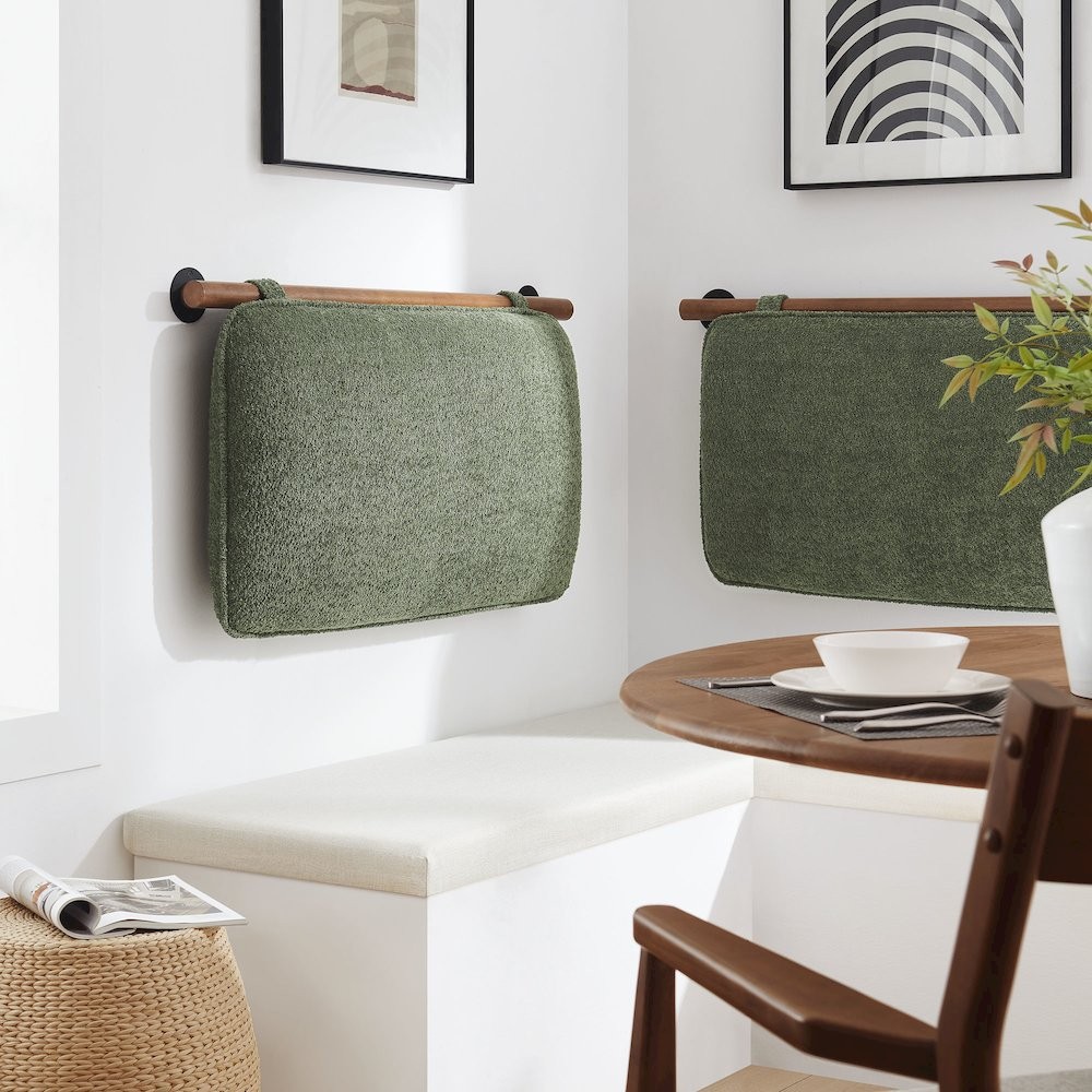 Anela Wall-Mounted Chenille Upholstered Twin Headboard