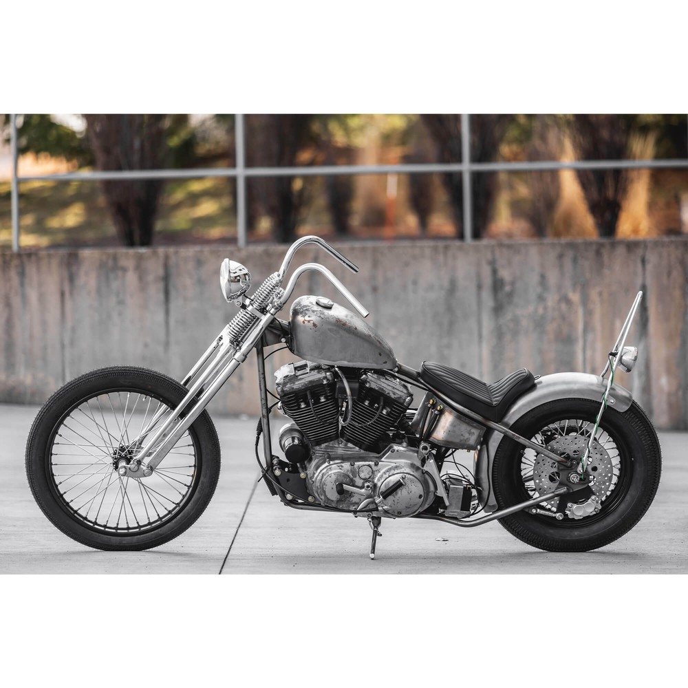 Lowbrow Customs Springer Buckhorn Handlebars - 1 inch - Chrome