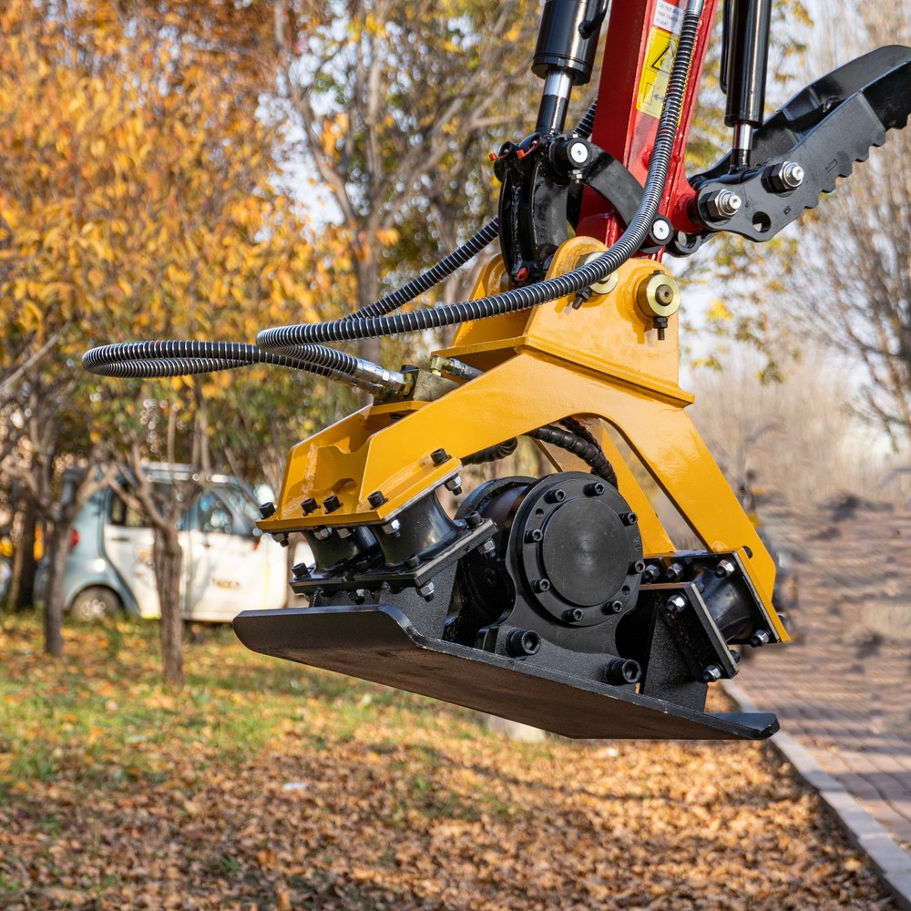 Heavy Duty Hydraulic Compactor Attachment Ft With 1-2 Ton TYPHON Mini Excavators