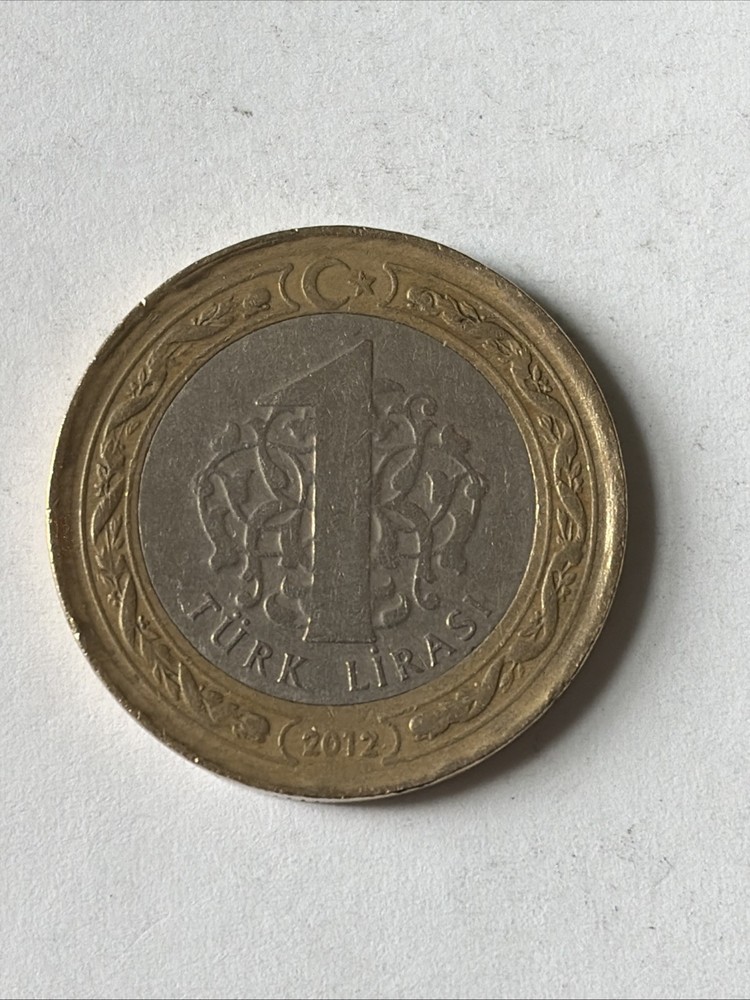 2012 Turkey Coin-1 Lira-Circulated