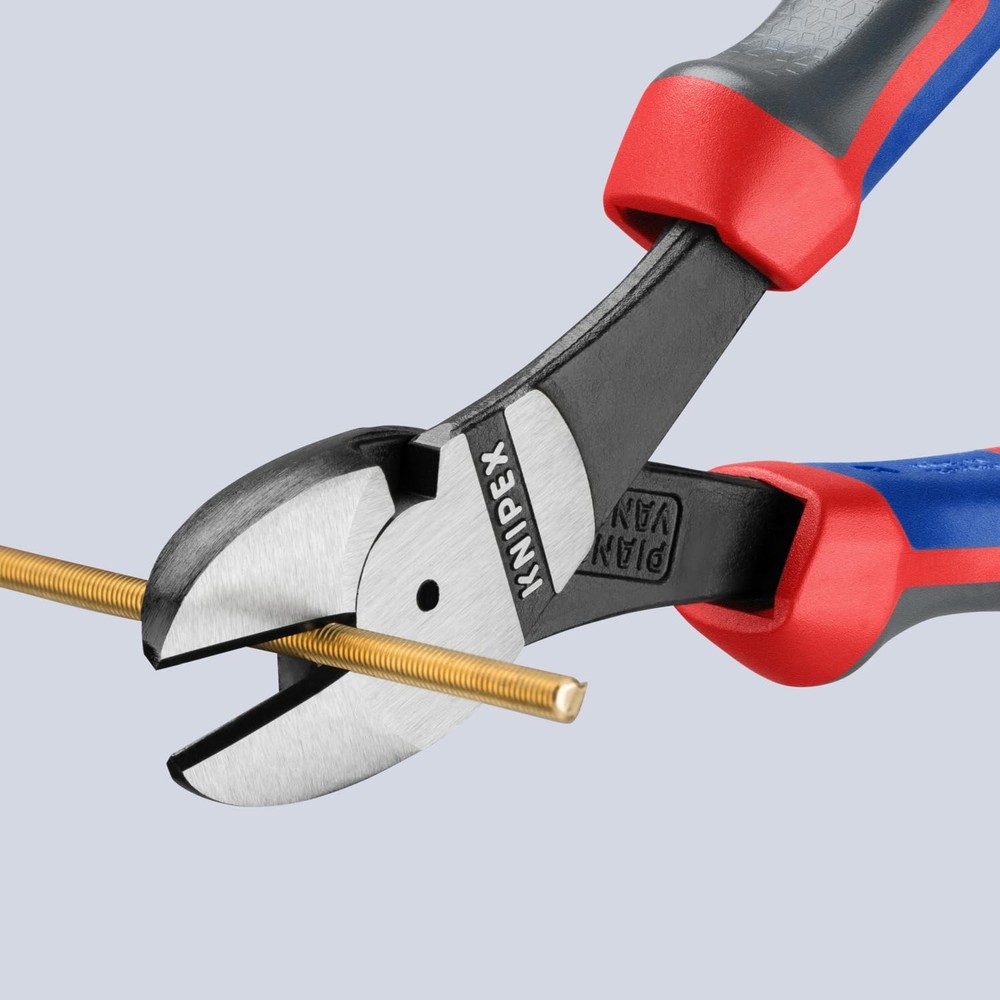 KNIPEX Tools - High Leverage Diagonal Cutters, Multi-Component (7402180) 7.25...