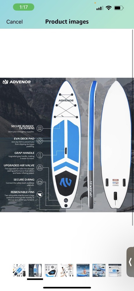 paddle board inflatable 11 ft