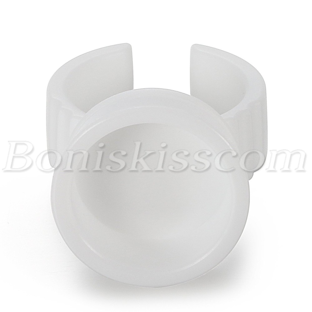 100pcs Disposable Glue Holder Rings Grafted Eyelash Extensions Application Tools