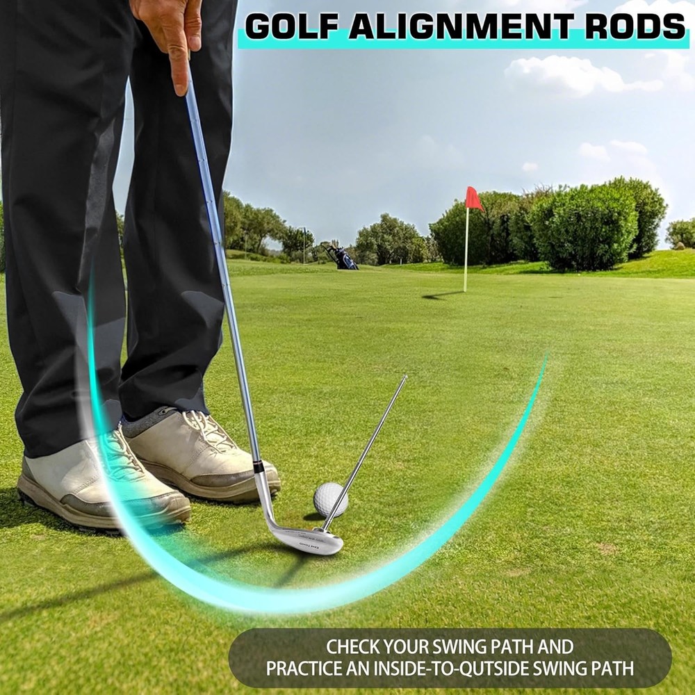Golf Alignment Sticks 7 Length Adjustments