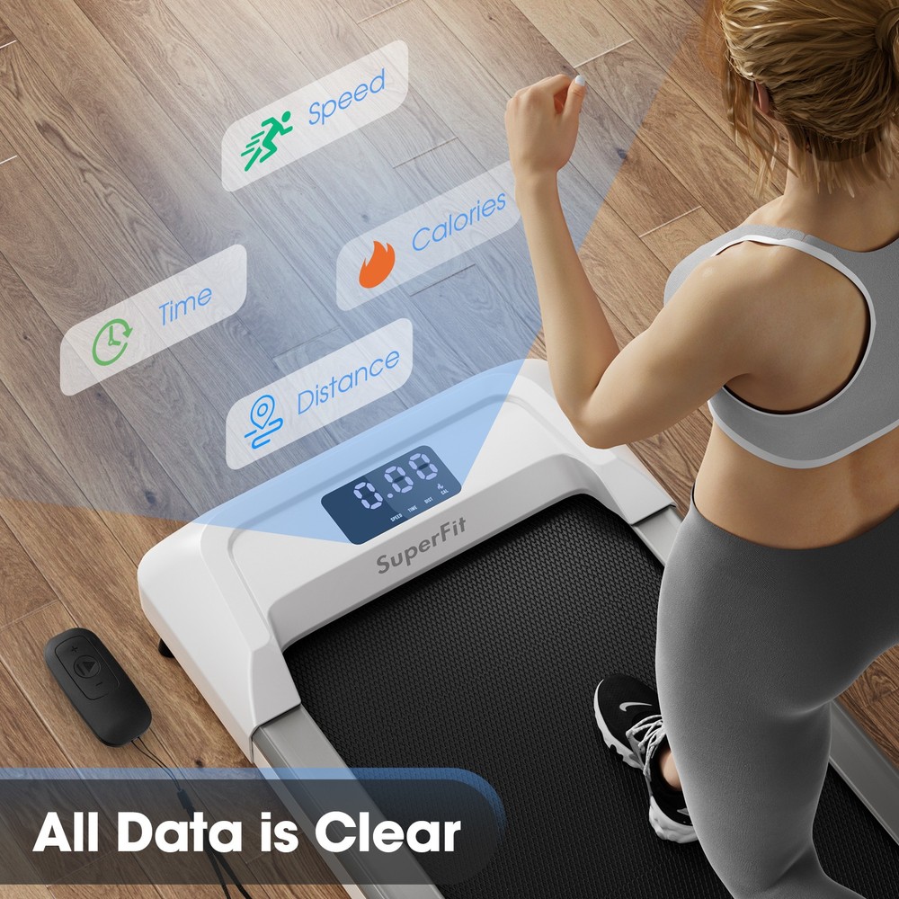 2.25 HP Walking Pad Under Desk Treadmill Jogging Machine w/ Remote Control