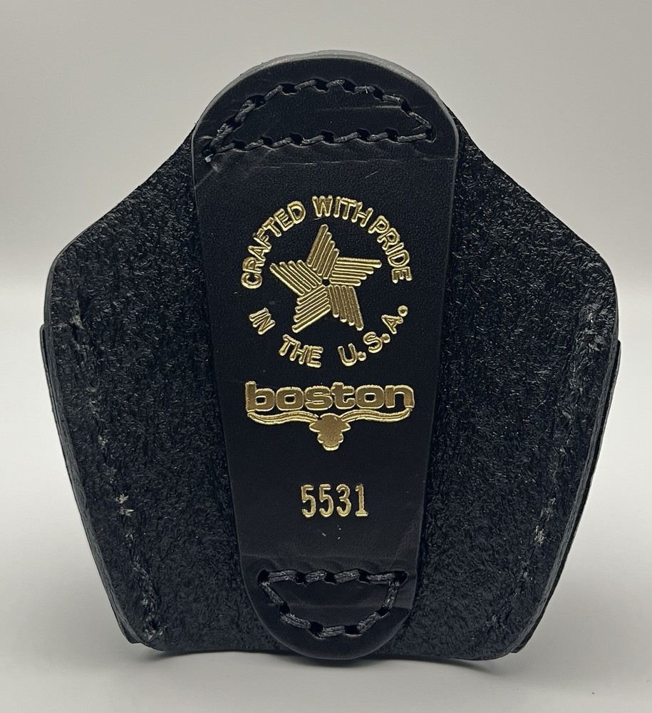 BOSTON Quick Release Handcuff Case-Leather-New-5531