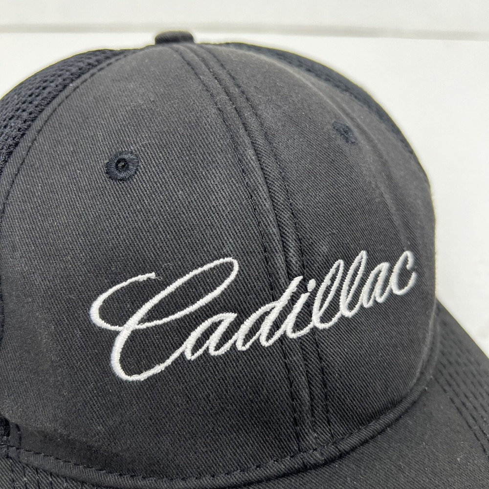 Callaway Cadillac Golf Hat Black Mesh Strapback Cap