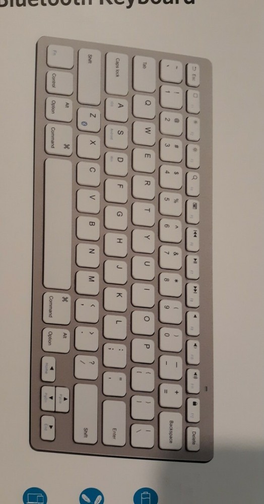 Anker: Ultra Slim Bluetooth Keyboard - Apple & Android Compatible- White