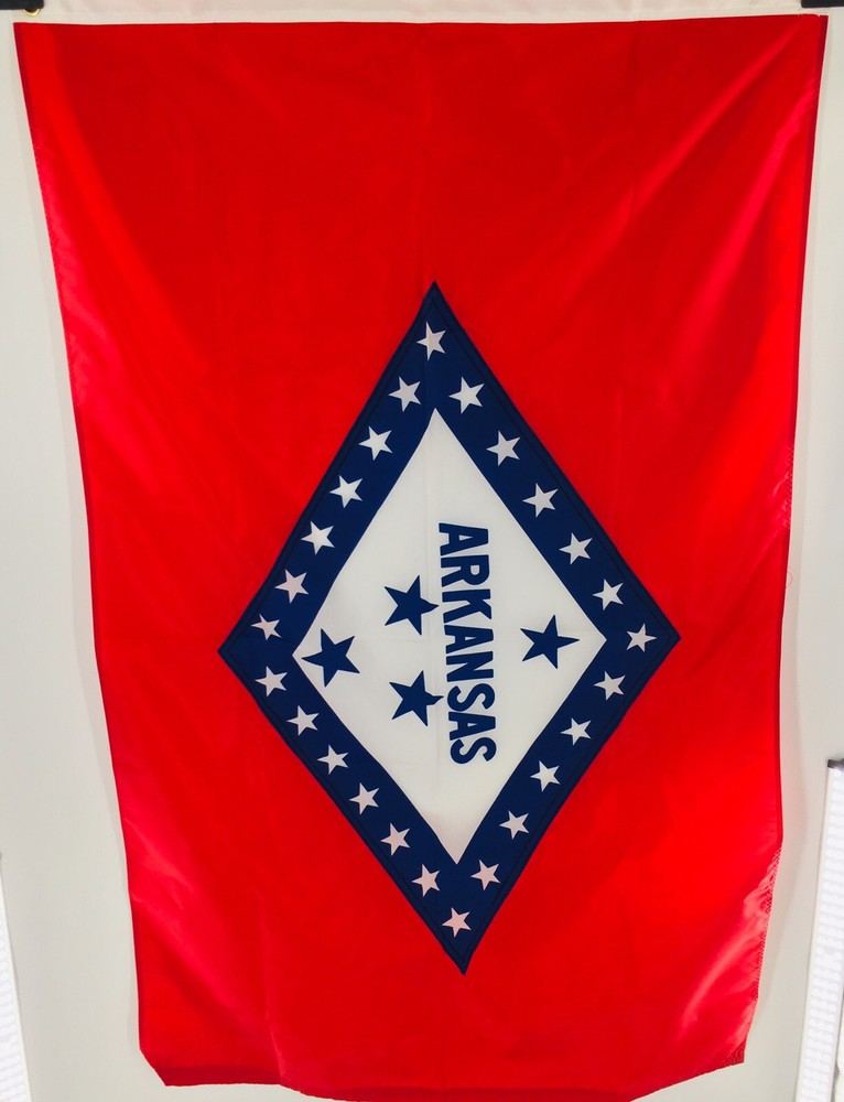 Arkansas State Flag, 3’ X 5’ , Nylon, Good Condtion