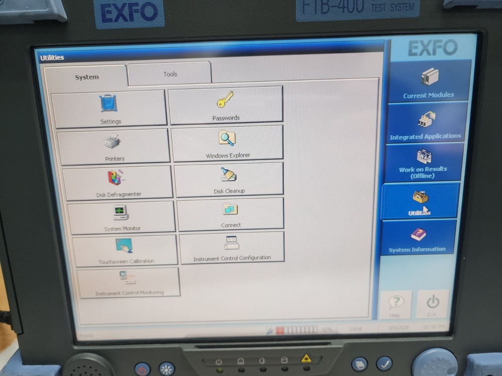 EXFO FTB-400 Network Testing, Two FTB-8510-2 Ethernet Test Modules, Gig-E, 1K