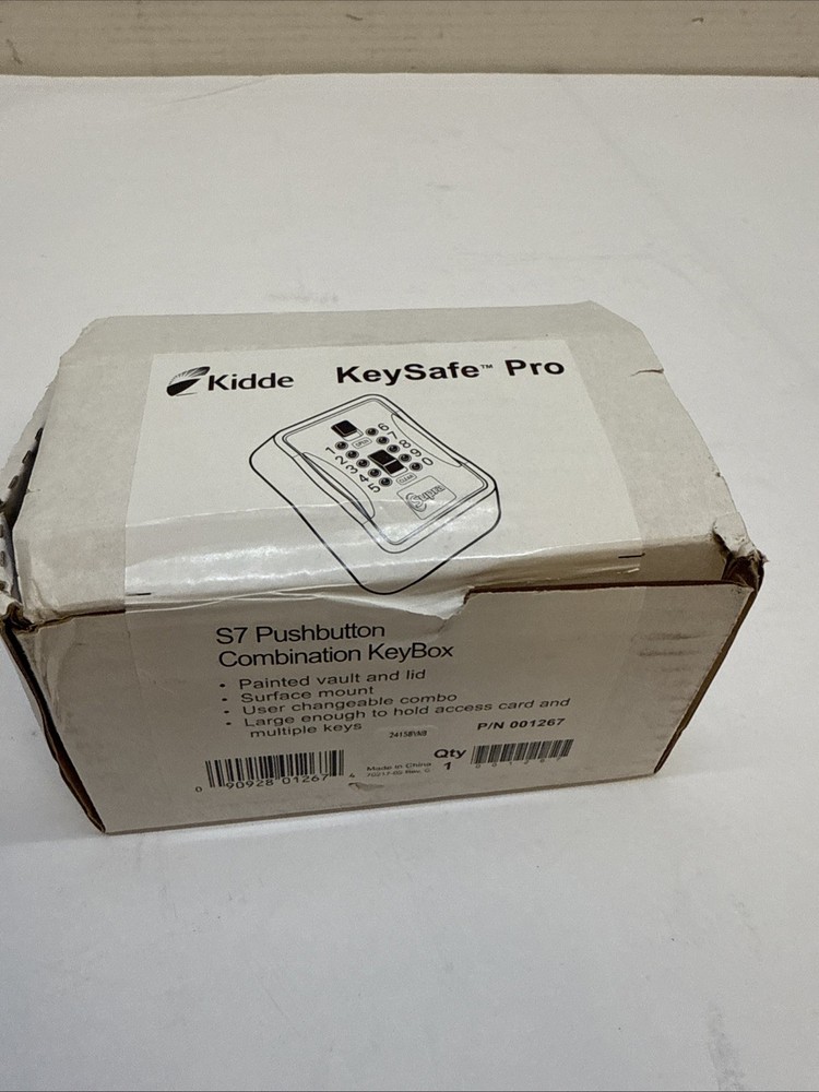 Kidde 001267 KeySafe Pro S7 Pushbutton Combination KeyBox New