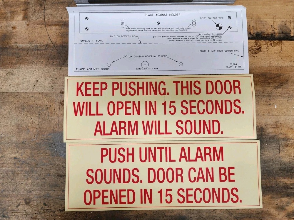 SDC 1511T Slave Exit Check W/ Integrated Delayed Electromagnetic Lock NEW