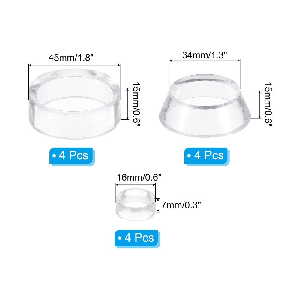 Acrylic Display Stands, 12 Pack Sphere Display Holder Ball Stand, Clear