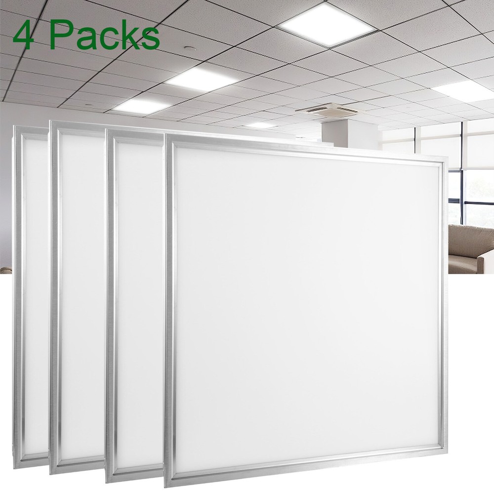 4Pack LED Panel Light 2x2Ft Drop Ceiling Flat Panel Recessed Troffer Fixture