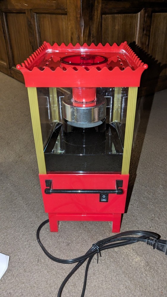 Intertek Electrics Old Fashioned Hot Air Popcorn Maker Cart New Open Box