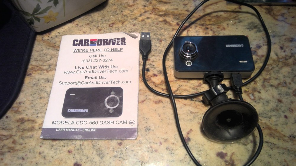 Car and Driver CDC-560 Dash CAM = Barely used.