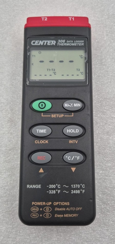 CENTER 306 DATA LOGGER THERMOMETER Digital Temperature Meter