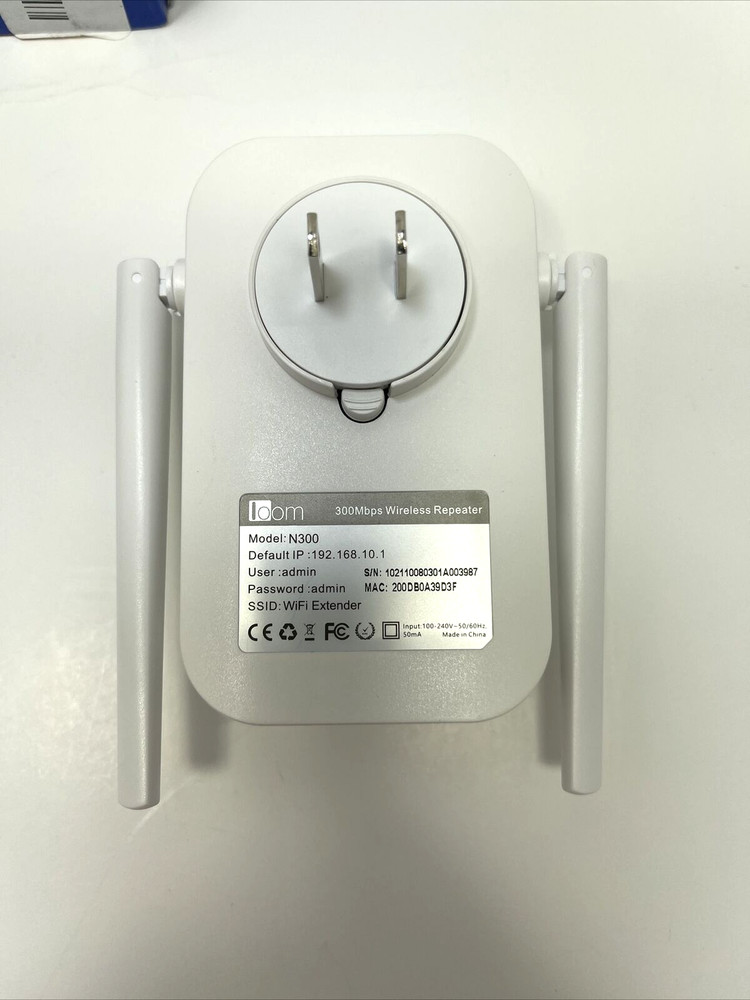 WIFI RANGE EXTENDER up to 300 Mbps
