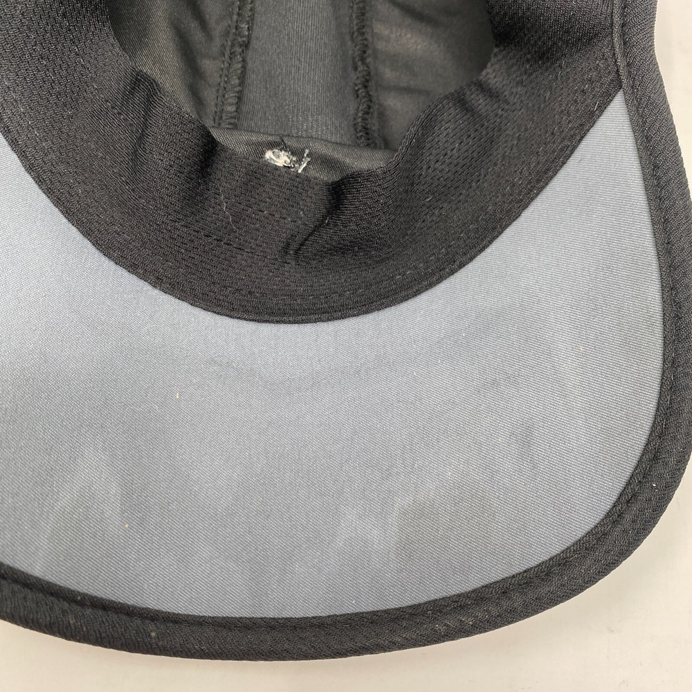 Adidas Running Athletic Mesh Hat Hook & Loop Strapback Black Lightweight Gym