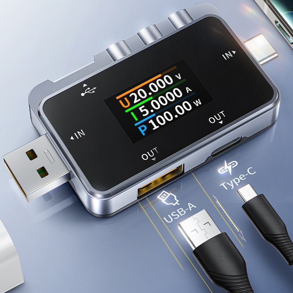 FNAC 28 USB Voltage Meter with Fast Charging Protocol Detection Features