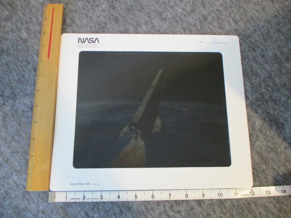 1986 NASA MSFC SHUTTLE REUSABLE SPACE TRANSPORTATION CARGO VEHICLE TRANSPARENCY