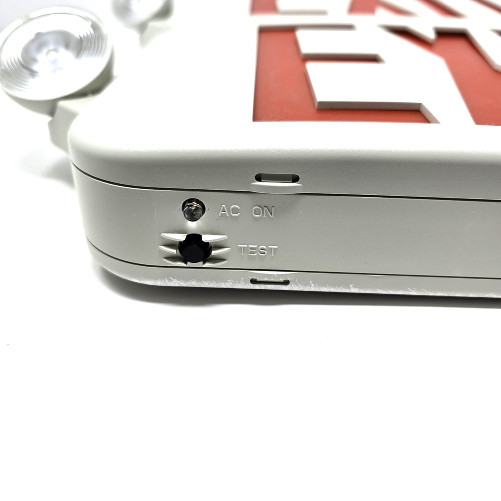 2 (two) Lithonia Lighting White Exit Signs