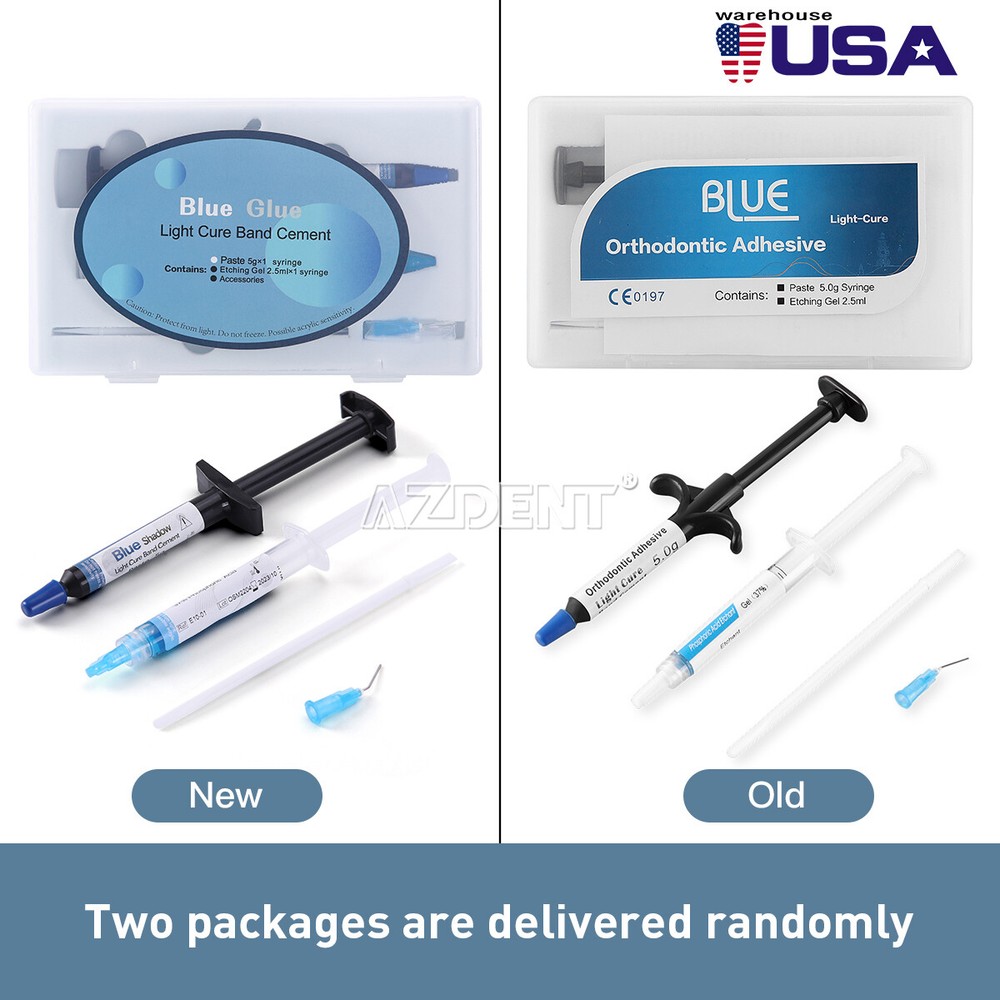Dental Orthodontic Light Cure Adhesive Resin Kit Bracket Bonding Curing Paste