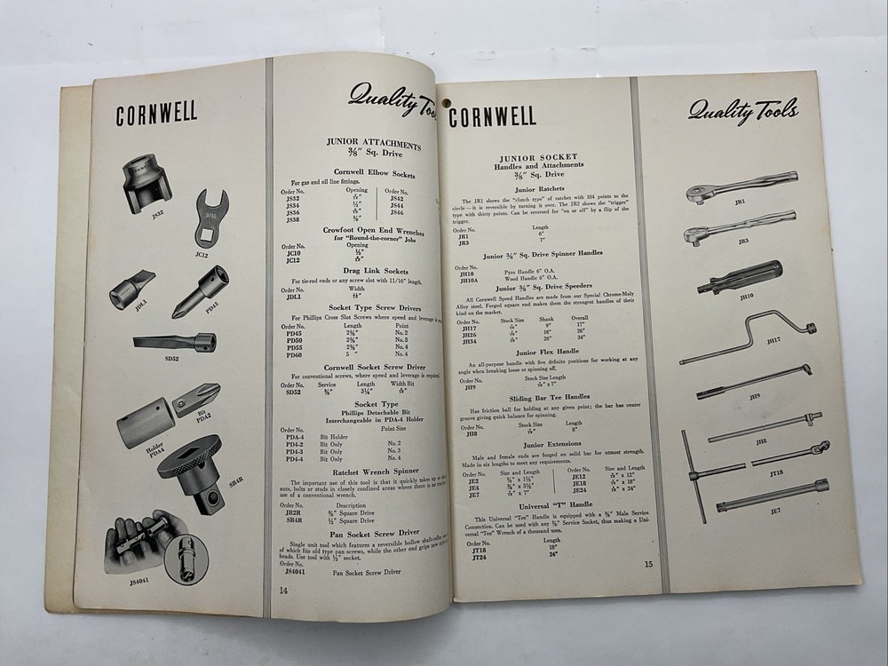 Cornwell Quality Tools 1950 Tool Catalog Number 26 120 Pages
