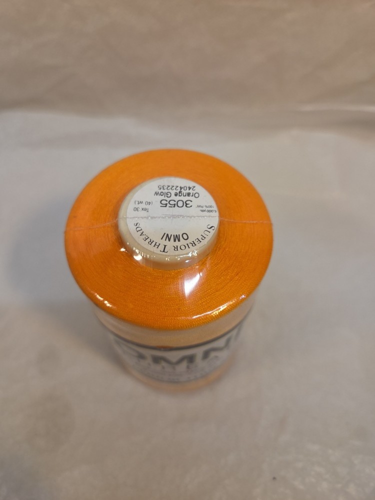 Omni-3055-Orange Glow-Polyester Thread 40wt 6000yd