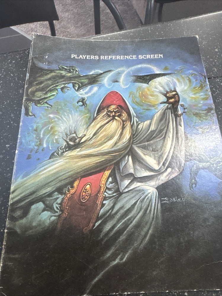 Advanced Dungeons & Dragons 9146 Player's Reference Screen D&D 1985 TSR