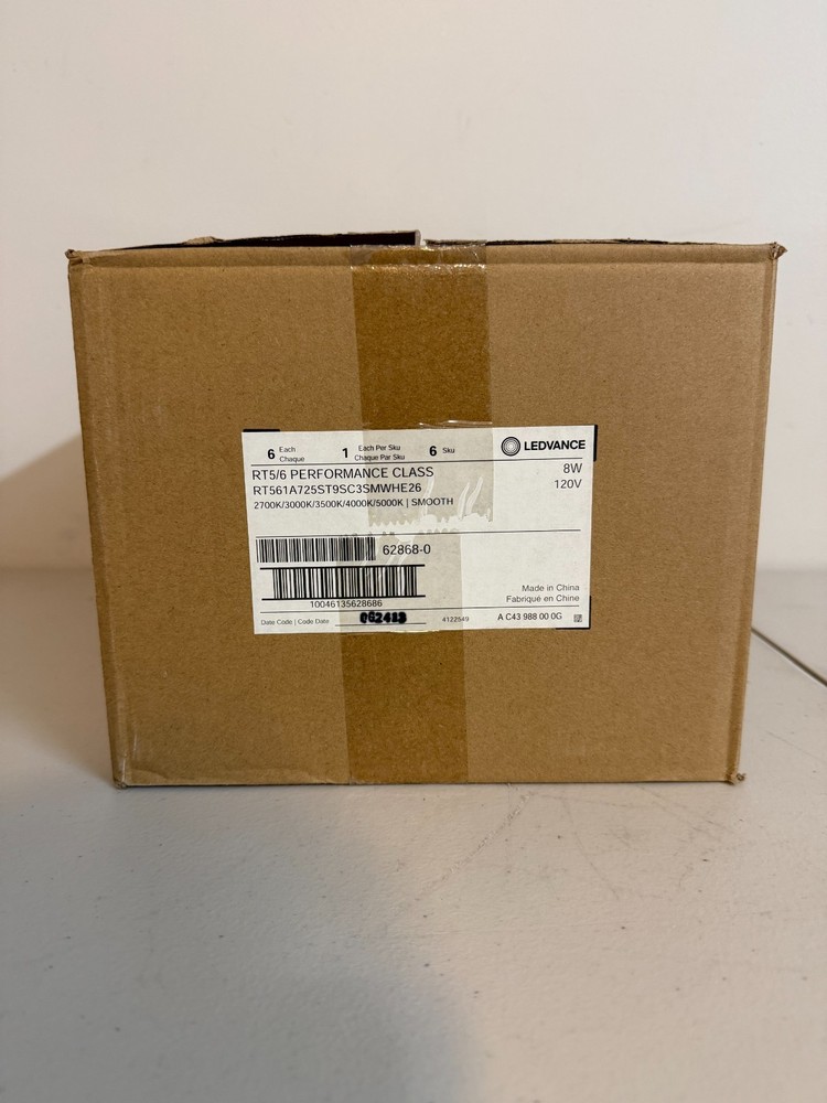 6X Sylvania Ledvance 6" Rt Downlight Kit 62868 Dimmable 5 Color Selectable