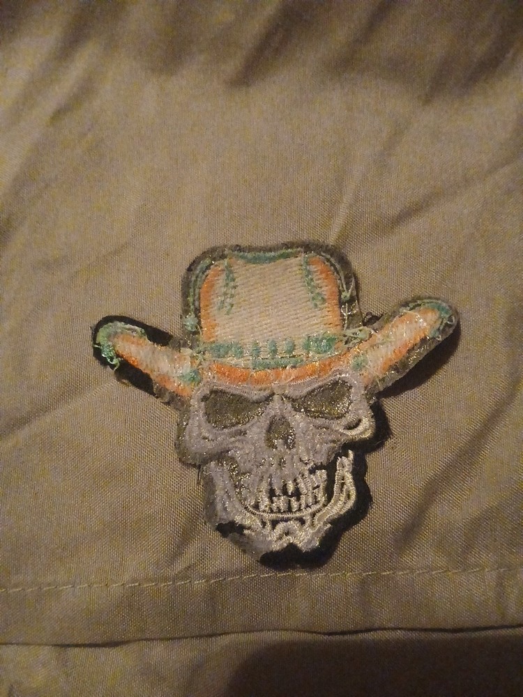 cowboy skull patch