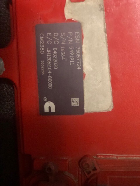 Cummins ECM (5491911)- 5654089