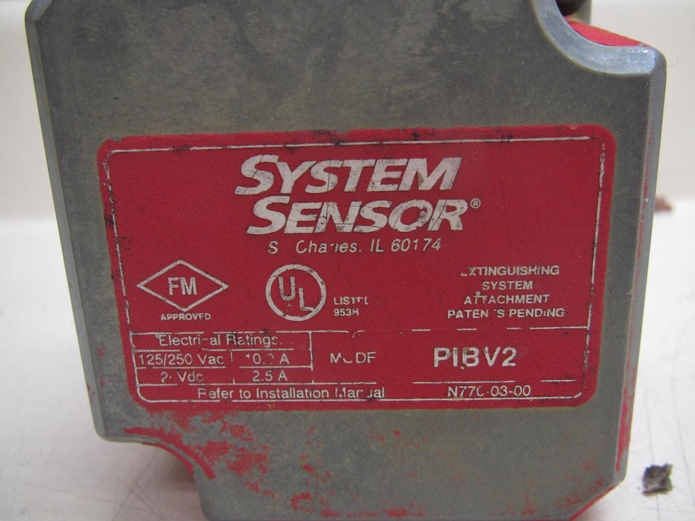 System Sensor PIBV2A Post Indicator Butterfly Valve FREE SHIPPING
