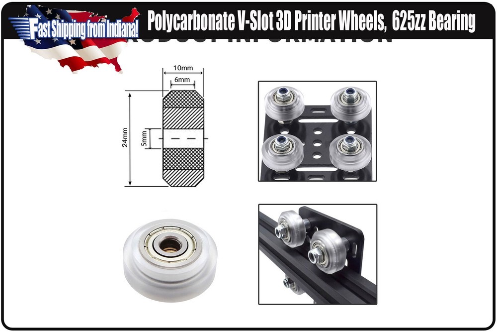 Creality Ender 3 Polycarbonate Xtreme V Wheel Kit 13 Pack