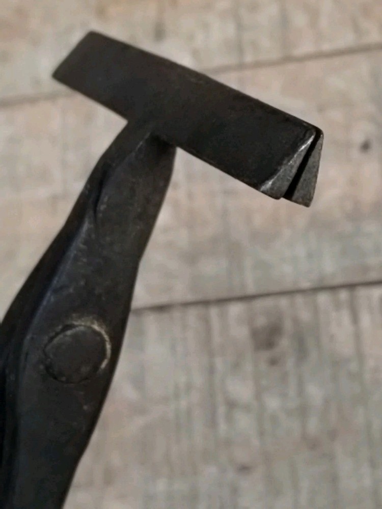 2 ANTIQUE TONGS ...BLACKSMITH HAND TOOLS & Hammer Head
