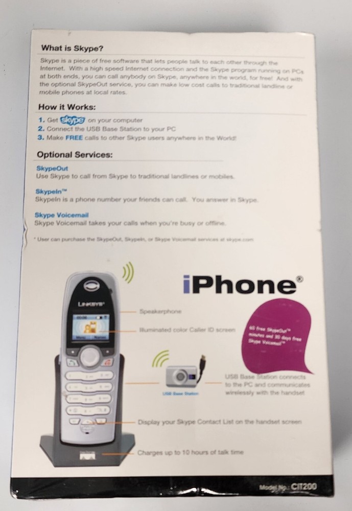 Cisco-Linksys CIT200 Internet Telephony Kit Skype Software