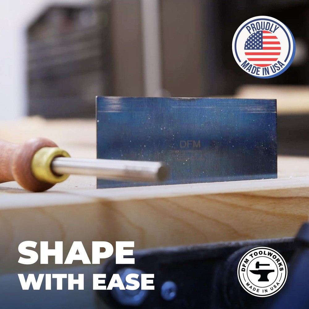DFM Tool Works Blue Cabinet Scraper Set, Multiple Sizes, Made in USA