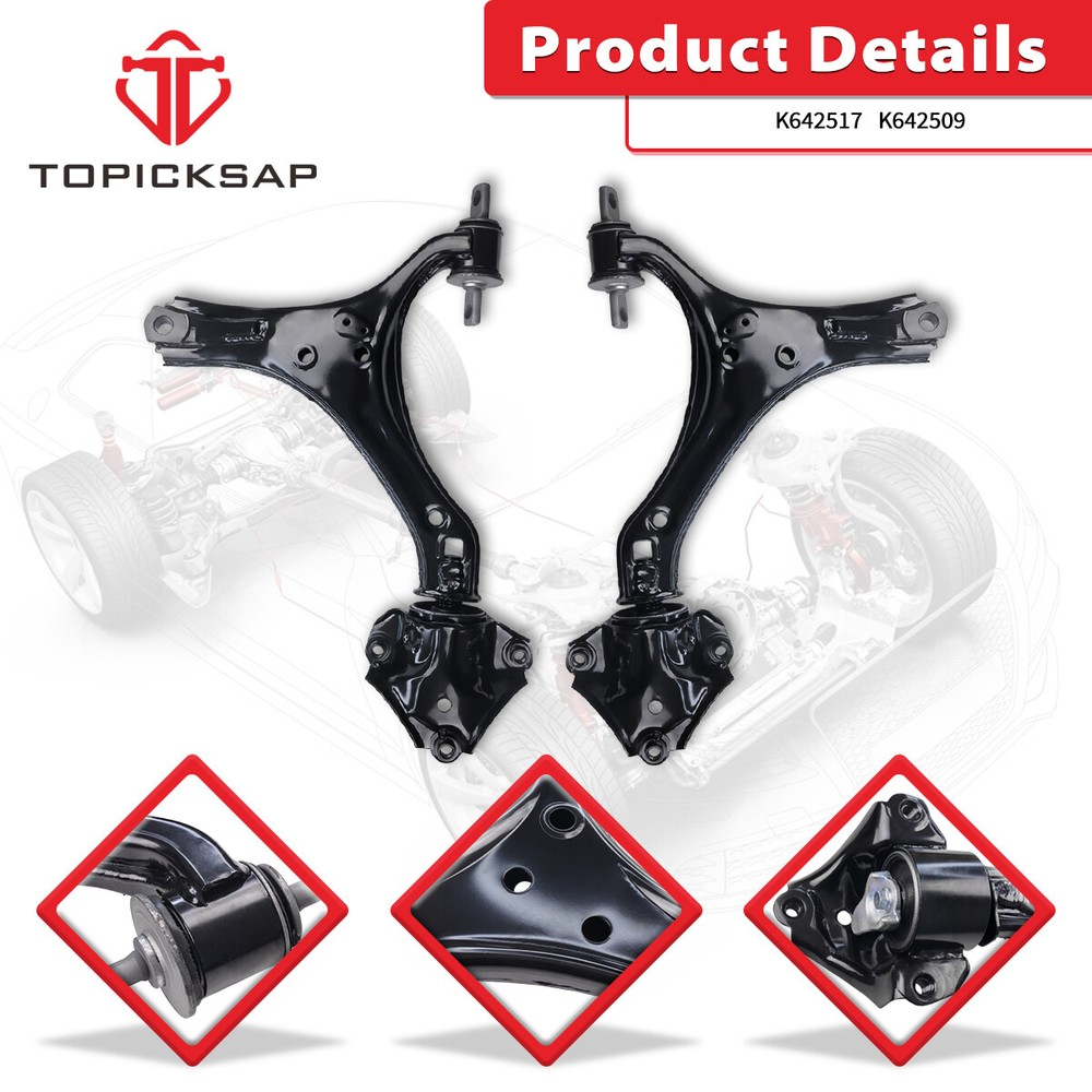 Front Left Right Lower Control Arms for 2013 2014 2015 - 2017 Honda Accord TLX