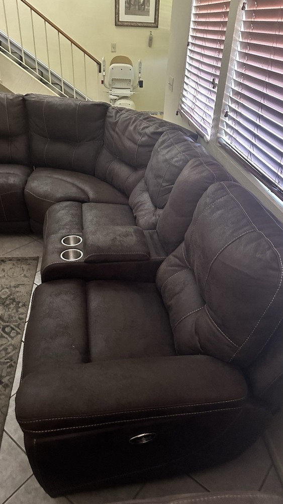 L-Shaped Cloud Couch 3 Recliners