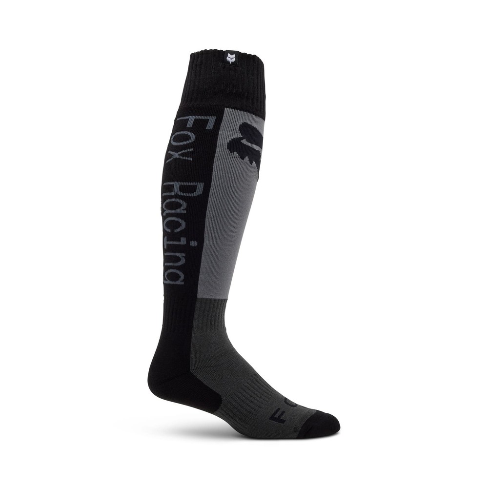 Fox Racing 180 Lean Sock (Grey/Black) (Medium) 33029-035-M