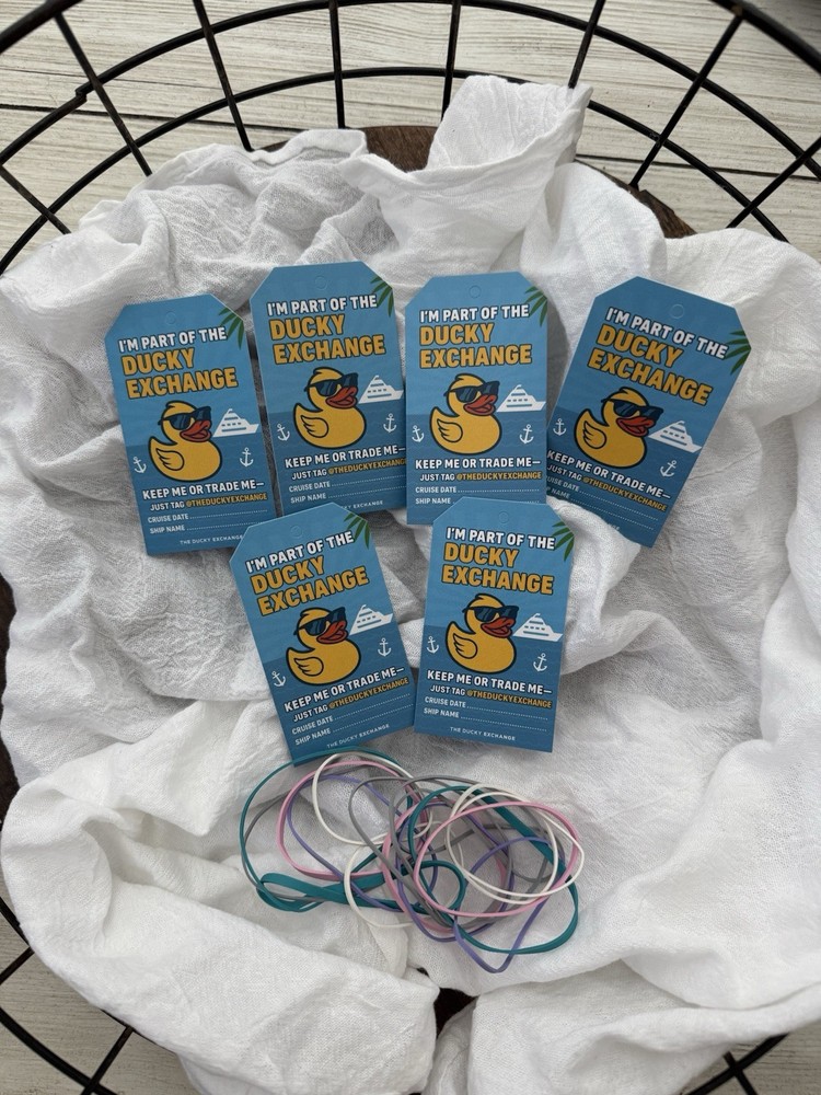 6 Quantity Cruise Duck Tags - Ducky Exchange