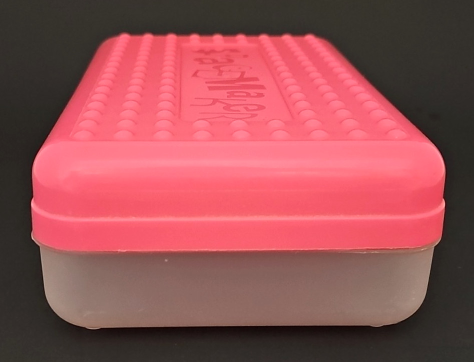 Vtg. Pink SPACEMAKER Pencil Box Eldon Storage Container