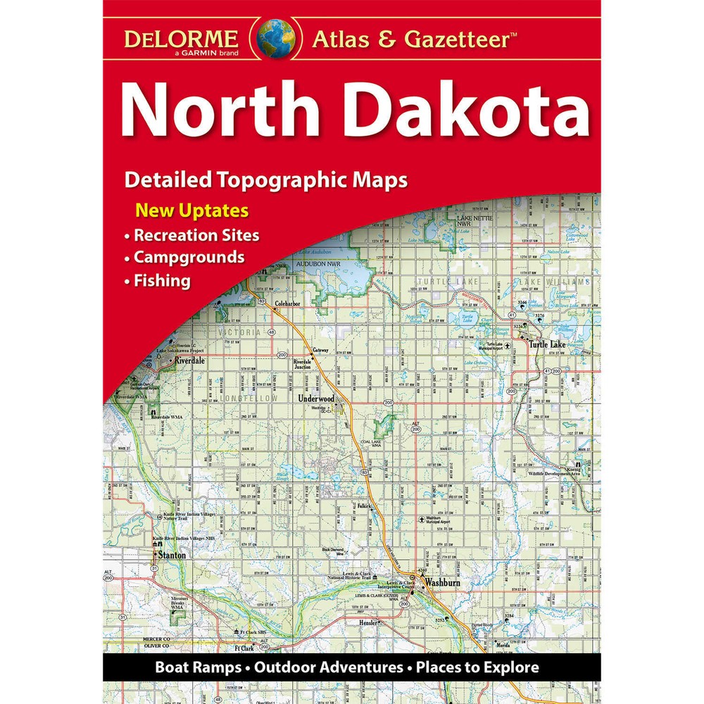 DeLorme Topographic Atlas North Dakota