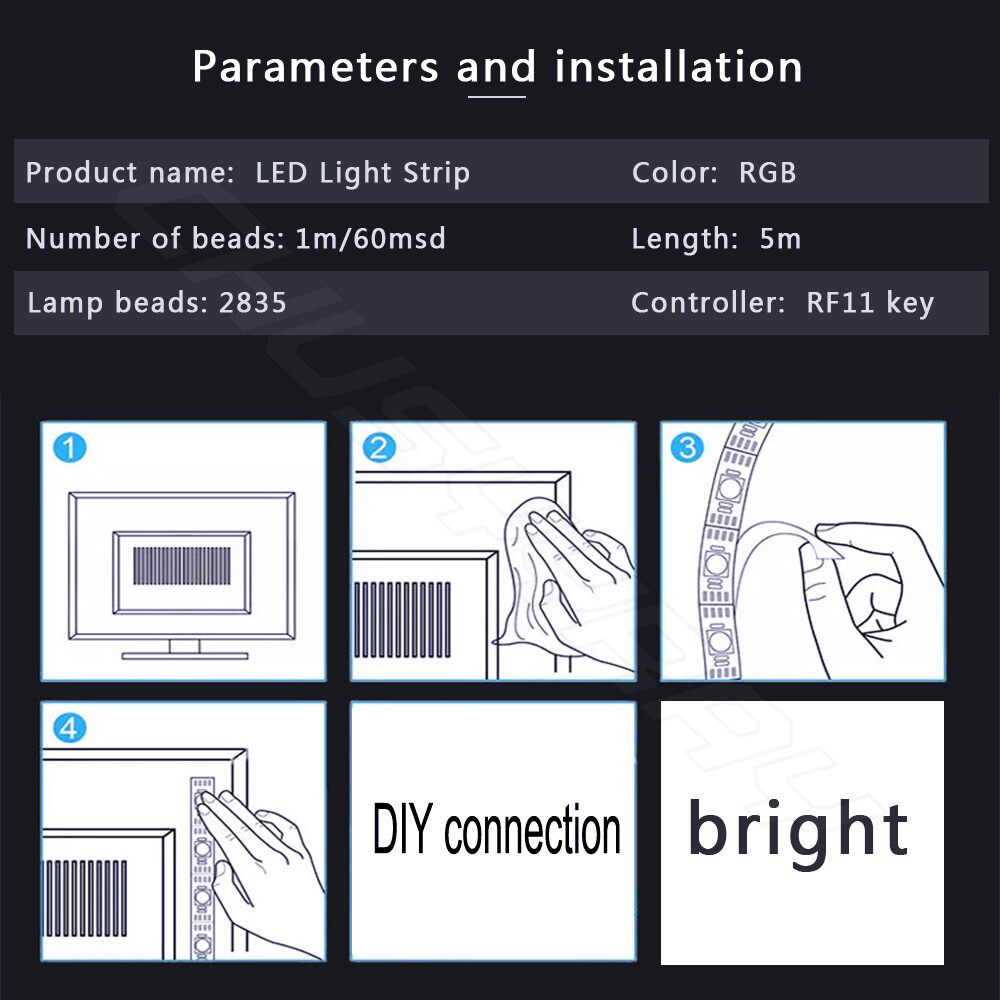 LED Pool & Billiard Table Lighting KIT - light your pool table Felt - BRIGHT