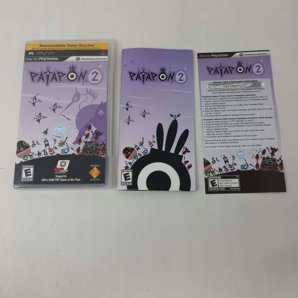 Patapon 2 (PSP) Case, Manual, & Insert NO GAME