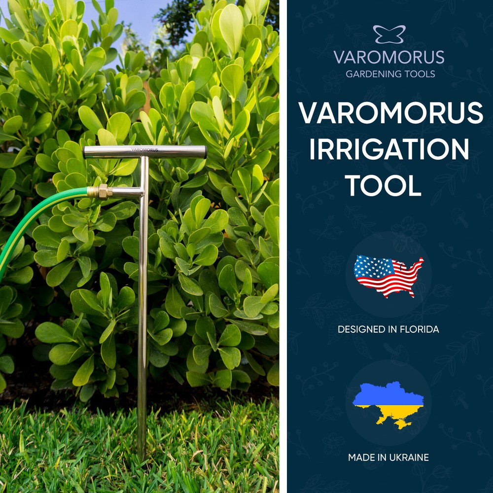 Varomorus Stainless Steel Deep Root Tree Watering Tool Irrigation System Wand