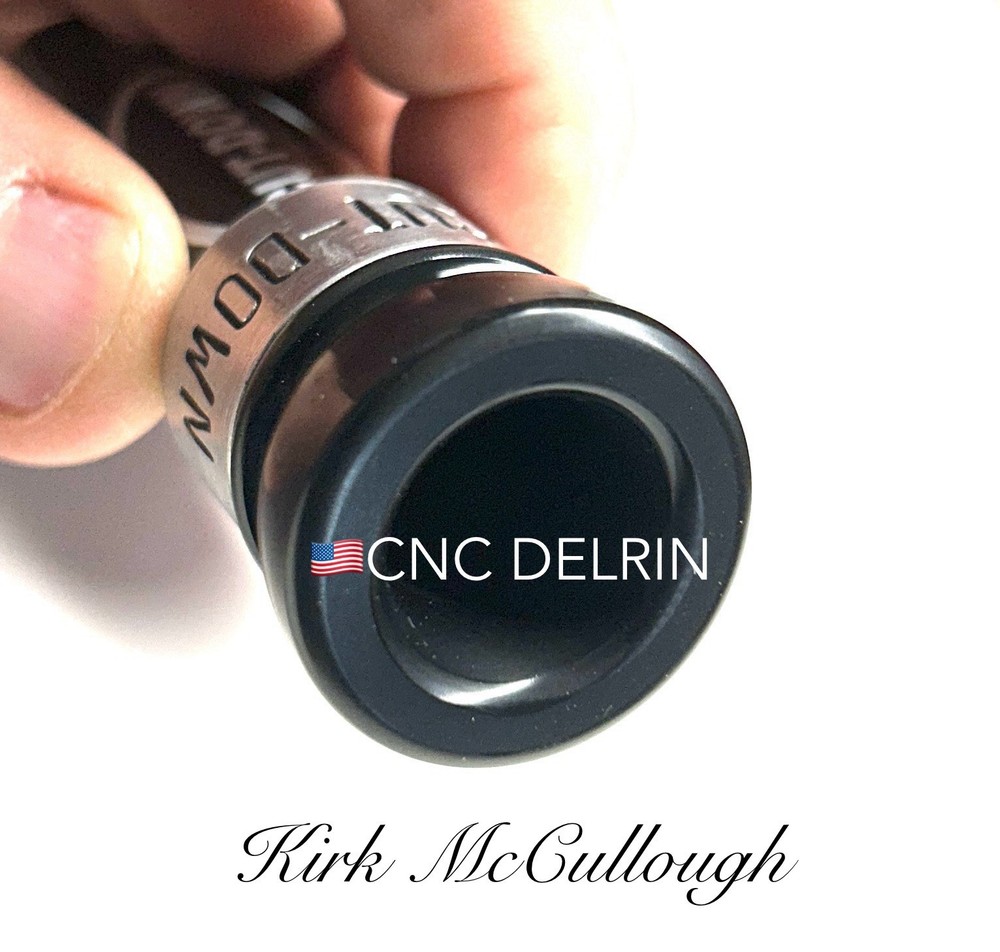 🇺🇸Kirk McCullough OUTLAW CUT-DOWN Duck Call. Threaded Keyhole Insert.