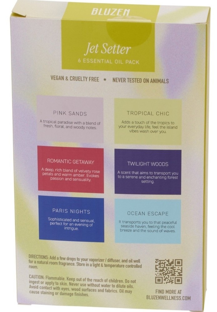 Bluzen Jet Setter Essential Oils - 6 Piece